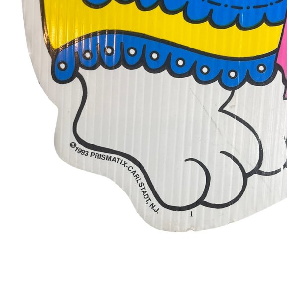 RARE Vintage Happy Easter Bunny Lawn Decoration Colorful Egg Prismatix 1993 - Picture 2 of 5